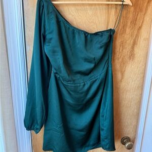 Abercrombie & Fitch Teal One-Shoulder Dress